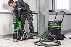 Использование установки с микроударом для алмазного бурения Eibenstock DSE 200 Использование установки с микроударом для алмазного бурения Eibenstock DSE 200