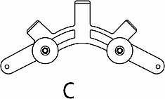 Сегмент C роторного трубореза для полиэтиленовых труб Reed In-Line Rotary Pipe Cutter PLAS2PE