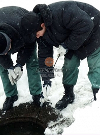 Управление штангами аппарата для прочистки канализационных труб General Pipe Cleaners Питон-Е (RD-E)